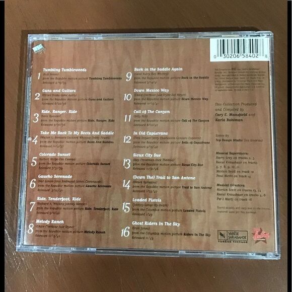 CD, Gene Autry, The Singing Cowboy, Chapter 1, The Silver Screen Collection - Picture 2 of 3